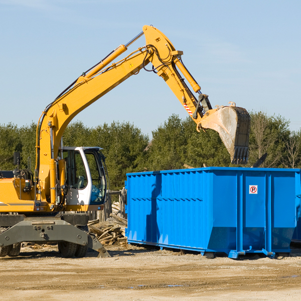 what are the rental fees for a residential dumpster in Rhome TX